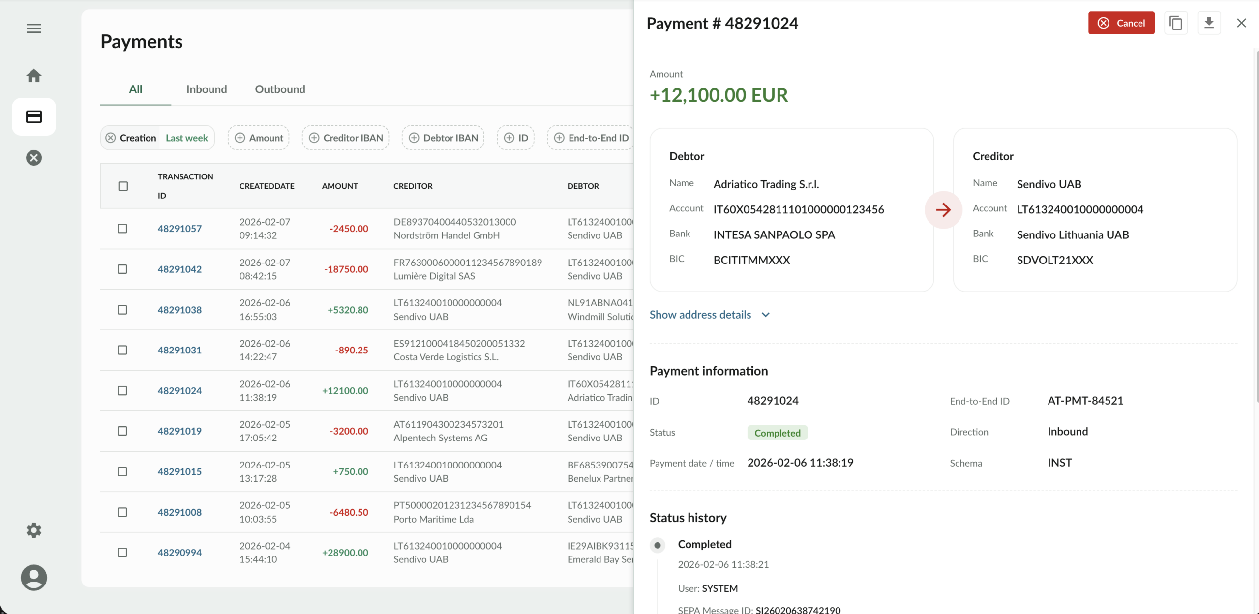Instant access to SEPA, TARGET2 and SWIFT
